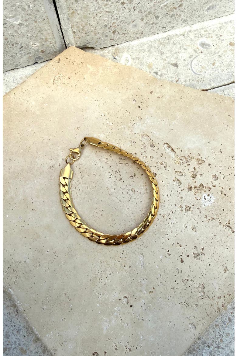 Chunky Chain Bracelet, Alternate, color, GOLD