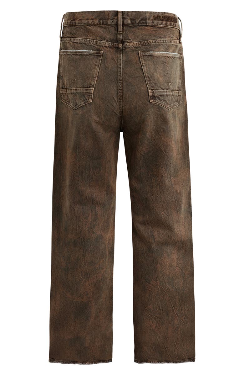 Hudson Jeans Luca Wide Leg Jeans, Alternate, color, Dark Earth