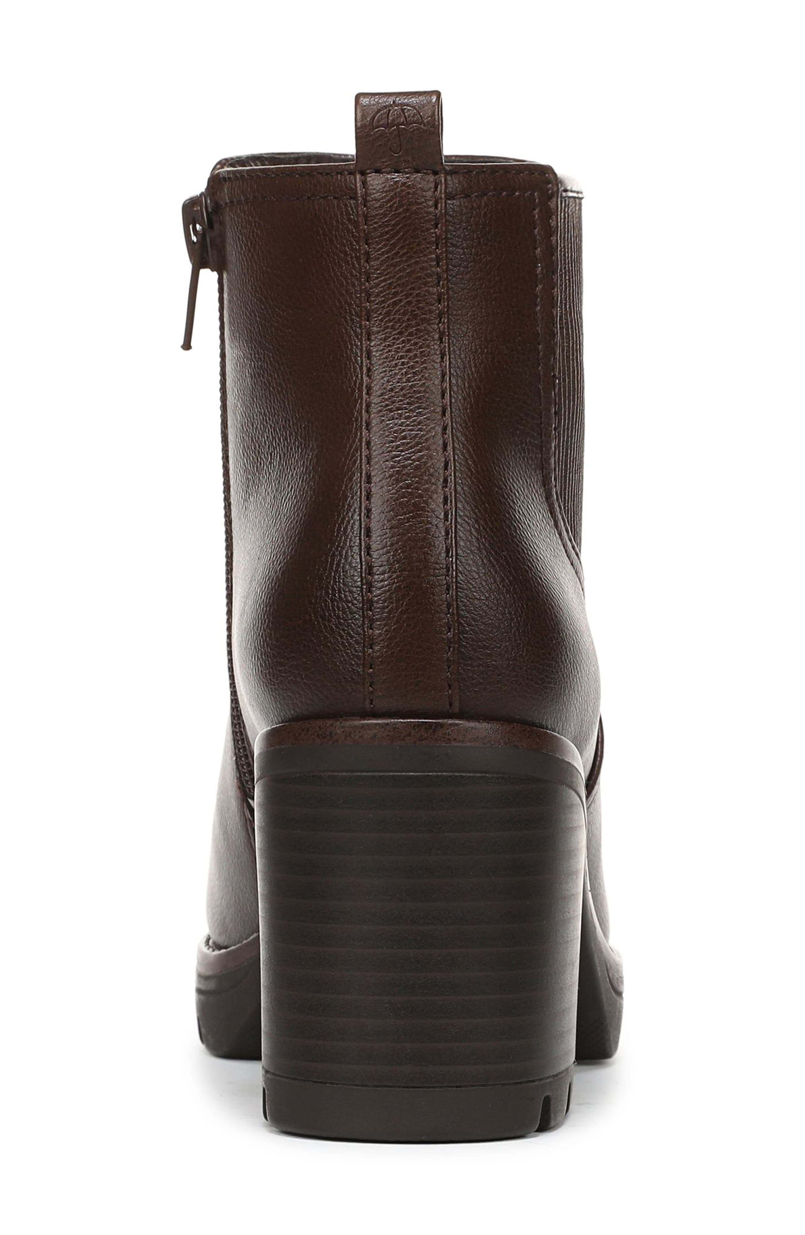 Madalynn Chelsea Boot, Alternate, color, DARK BROWN FAUX LEATHER