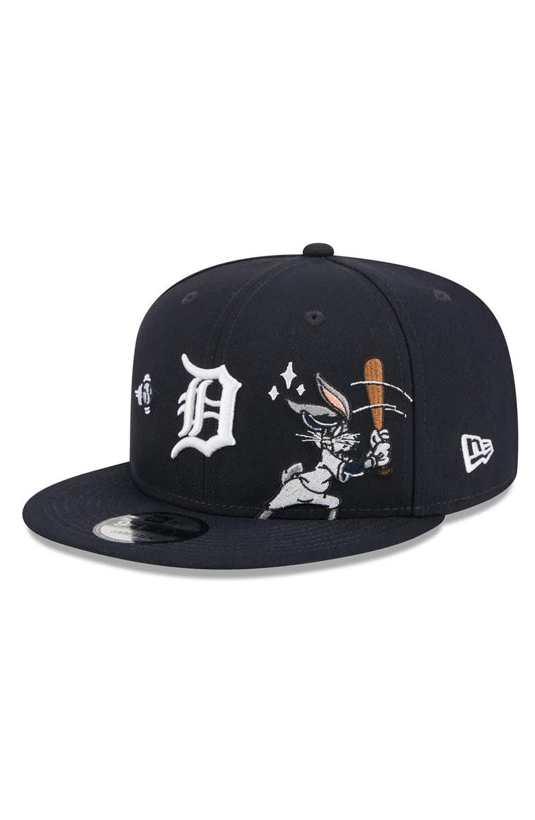 New Era Men's New Era Navy Detroit Tigers Looney Tunes Bugs Bunny 9FIFTY Snapback Hat, Alternate, color, Navy