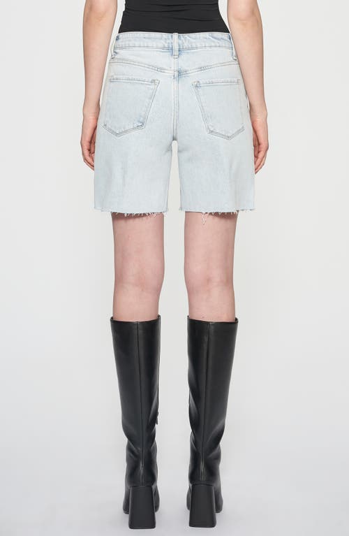 Bayeas Miki High Waist Denim Bermuda Shorts In Blue