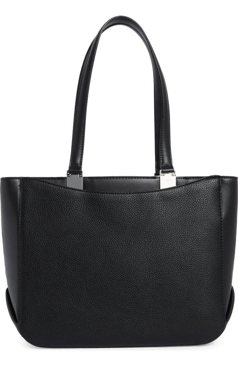 Calvin Klein Akari Tote Bag, Alternate, color, Black/ Silver