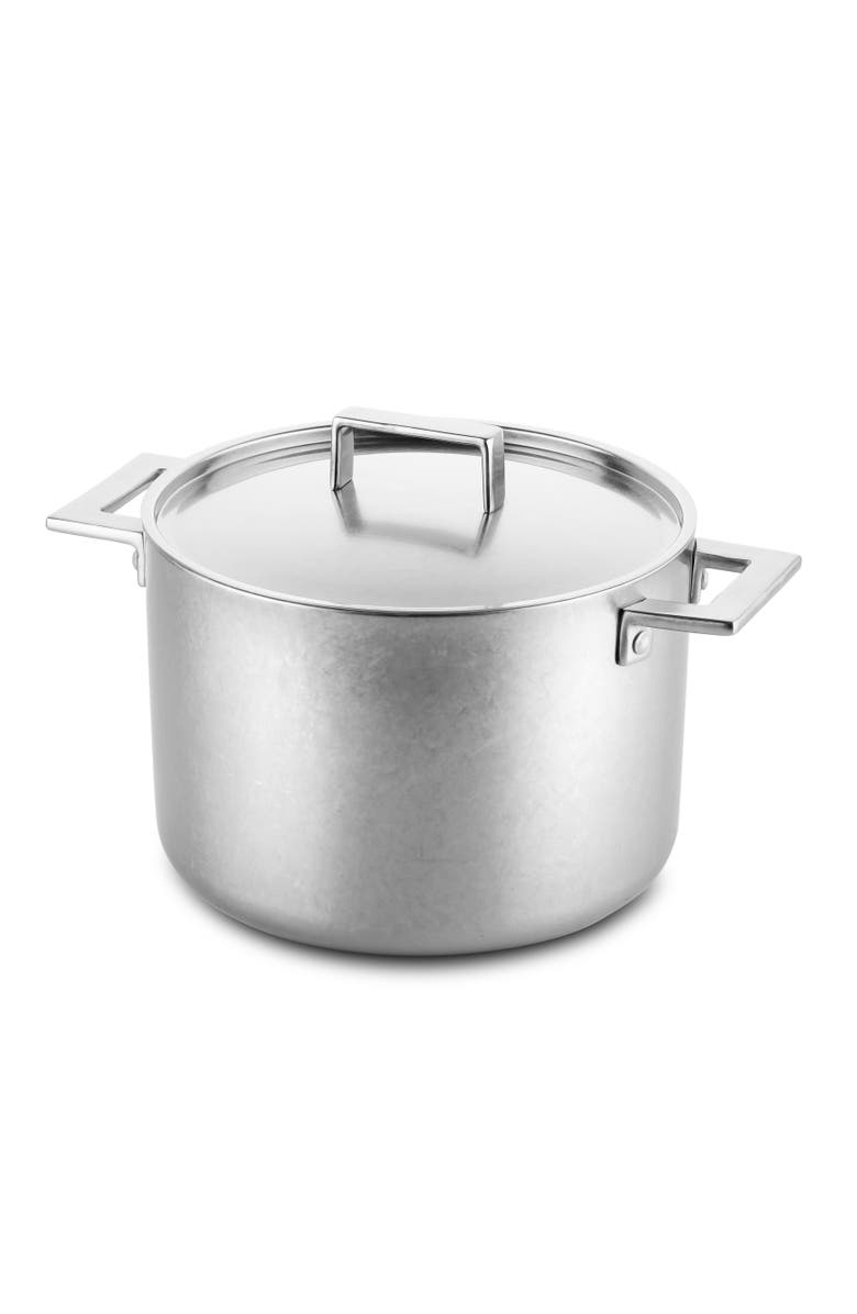 Mepra Attiva Deep Pot, Main, color, Pewter Silver