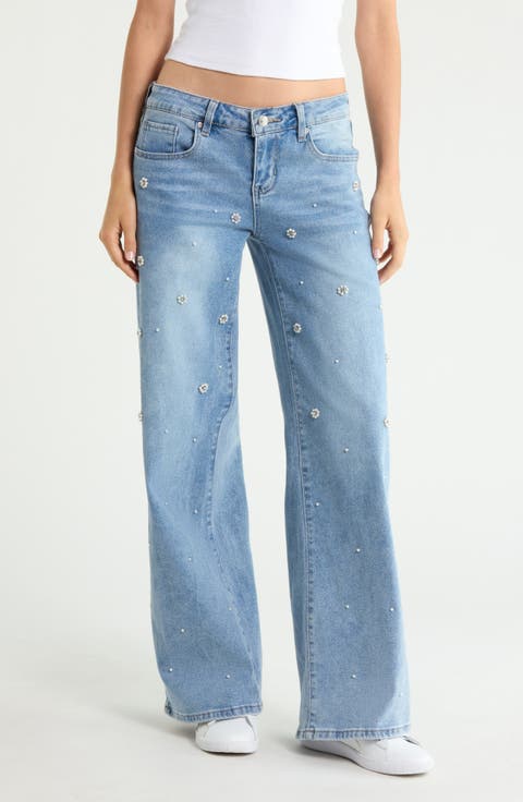 Frida Stretch Wide Leg Jeans