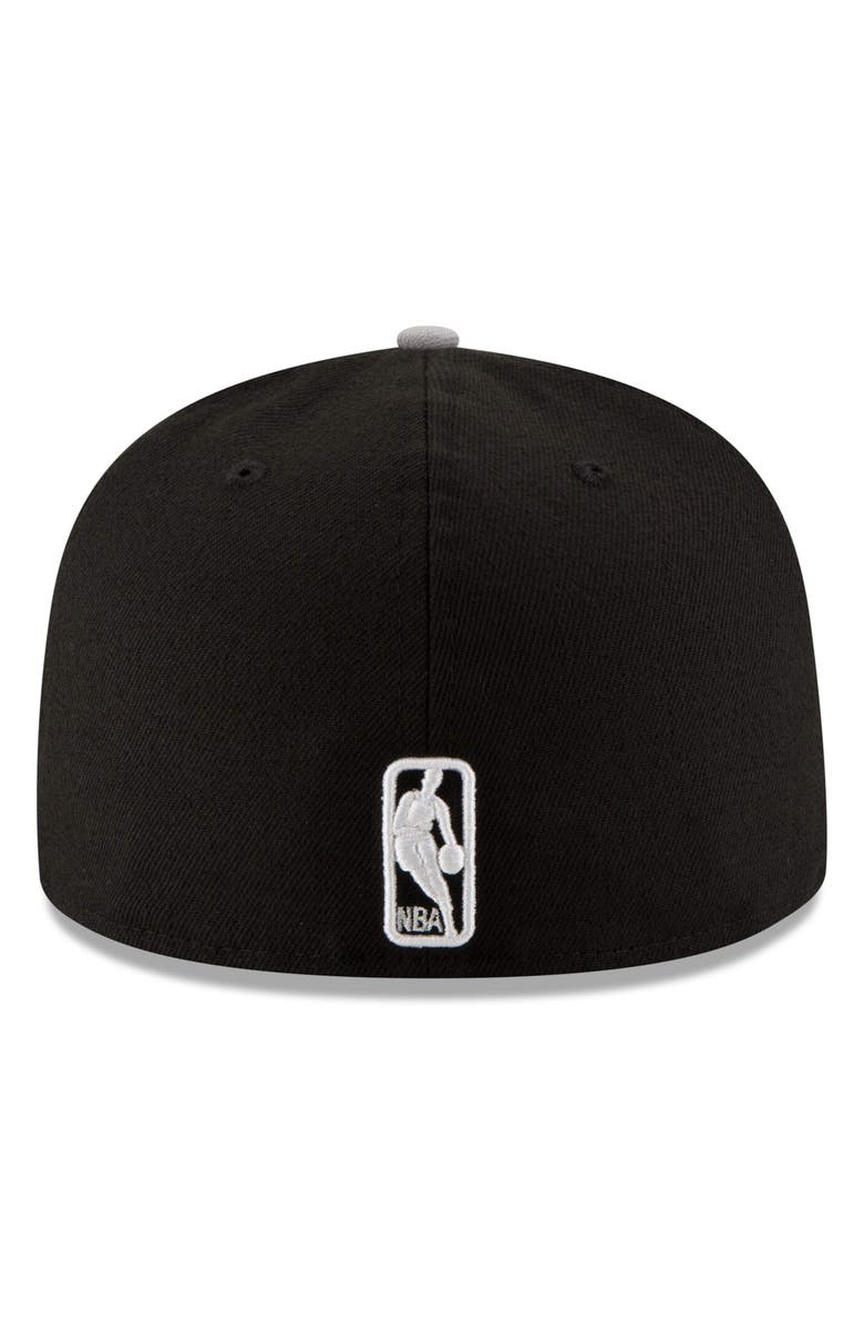 New Era Men's New Era Black/Gray Brooklyn Nets Official Team Color 2Tone 59FIFTY Fitted Hat, Alternate, color, 