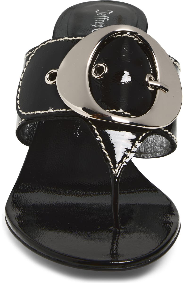 Jeffrey Campbell Solani Buckle Accent Sandal, Alternate, color, Black Silver