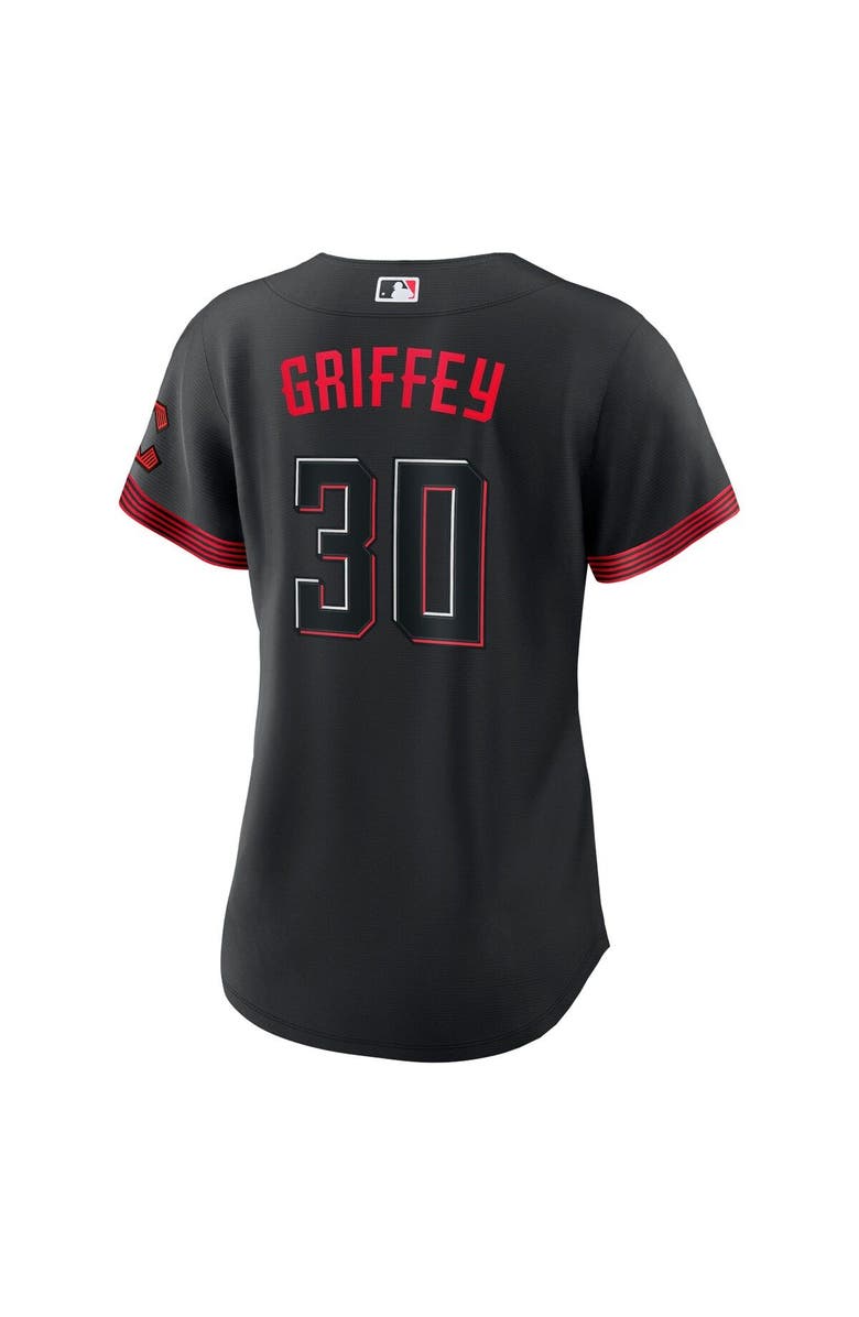 Nike Women's Nike Ken Griffey Jr. Black Cincinnati Reds City Connect Replica Player Jersey, Alternate, color, Black