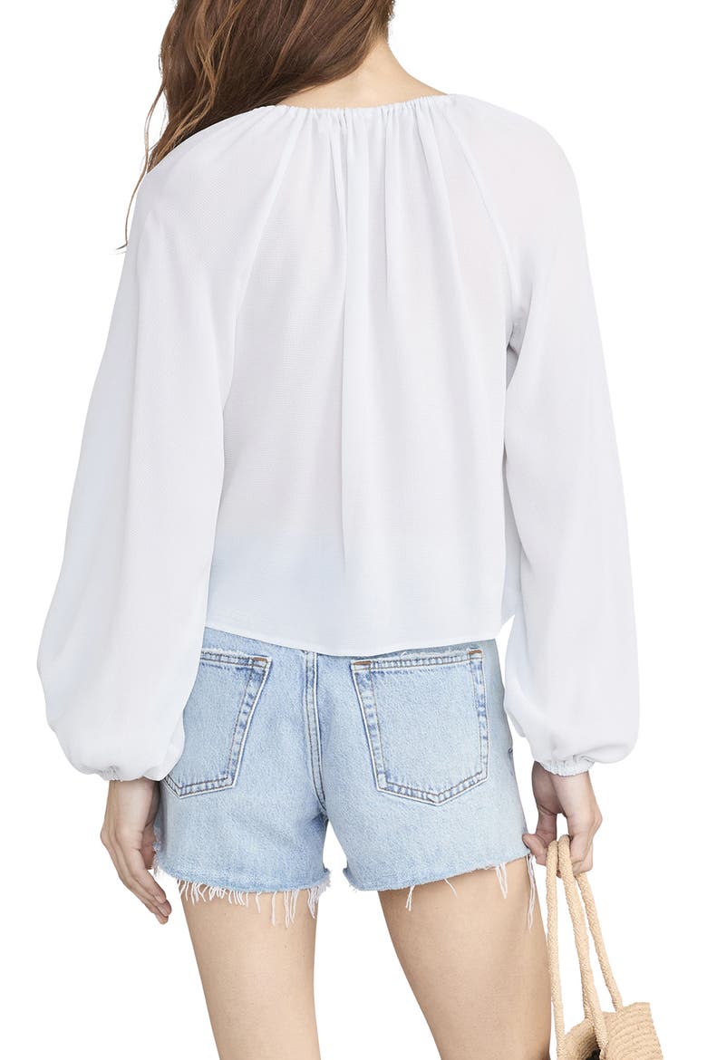 The Silk Balloon Top, Alternate, color, ICE BLUE