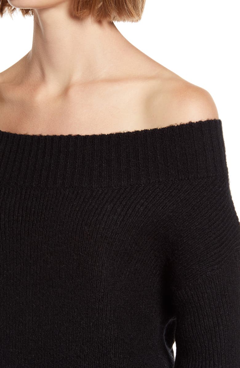 Chelsea28 Ribbed Off the Shoulder Sweater, Alternate, color, 