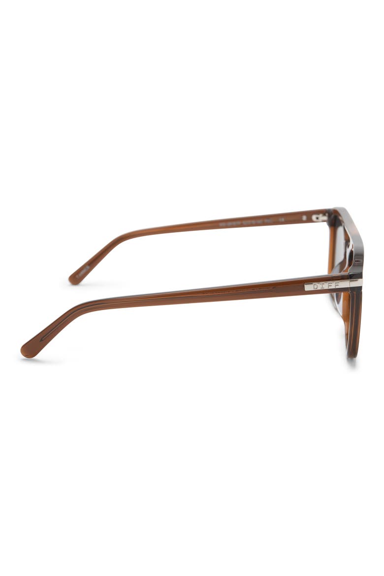 Tanner 52mm Polarized Aviator Sunglasses, Alternate, color, WHISKEY CRYSTAL/ GREY