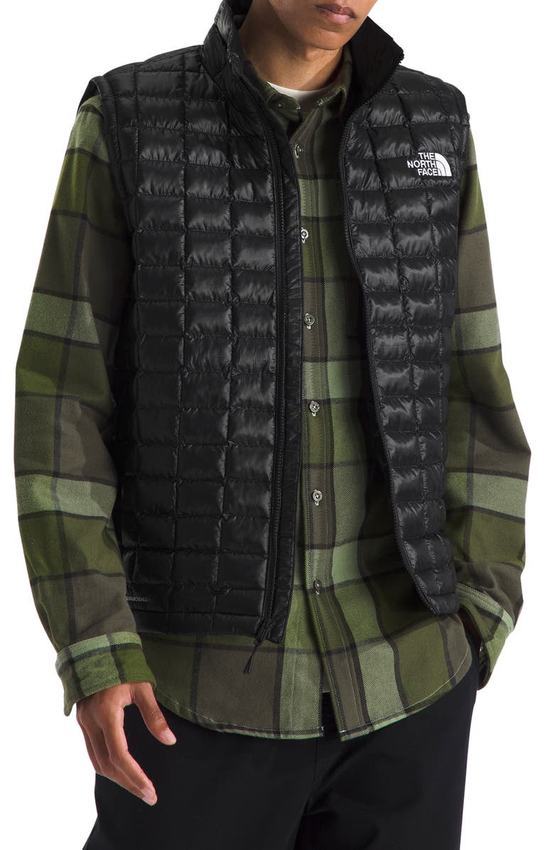 The North Face Thermoball Windproof Water Repellent Packable Quilted Vest, Main, color, Tnf Black