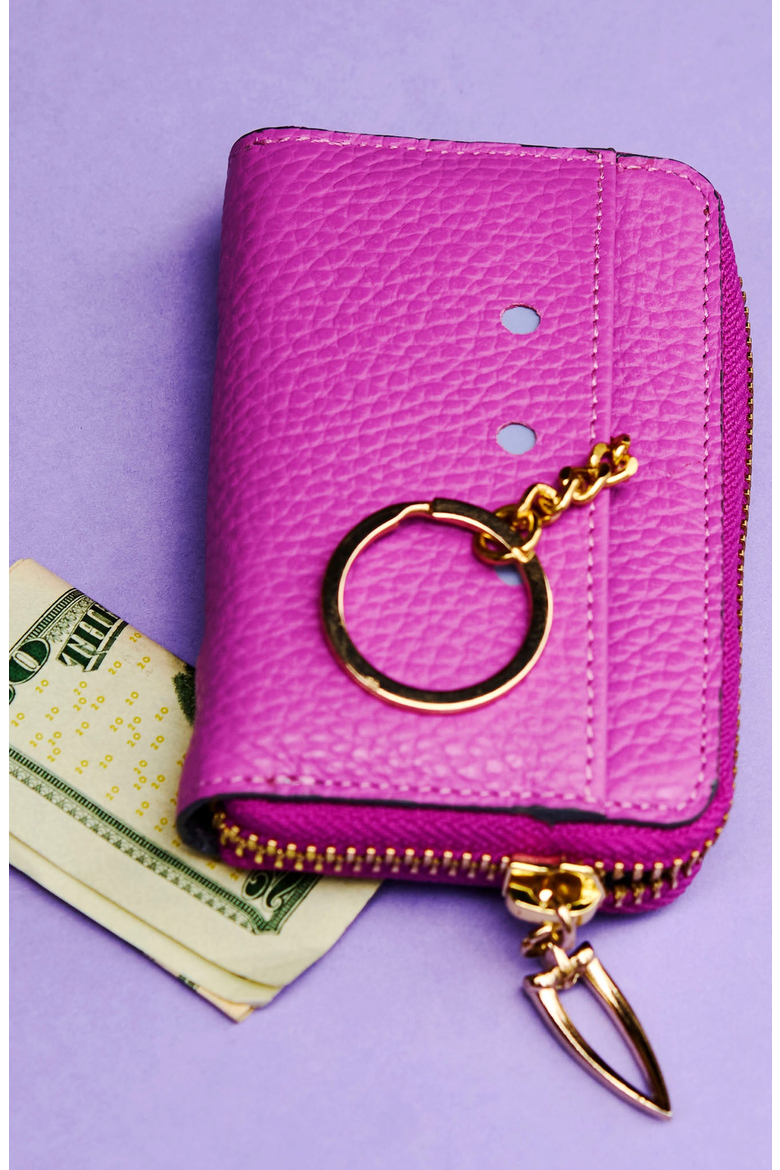 Ascot Coin and Card Case, Alternate, color, Magenta