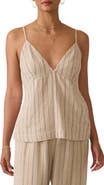 Faherty Riviera Stripe Linen Blend Camisole