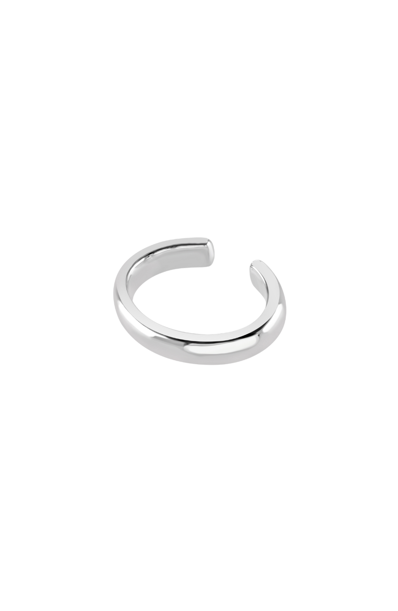 Lucy Quartermaine Large Plain Ear Cuff, Main, color, Sterling Silver