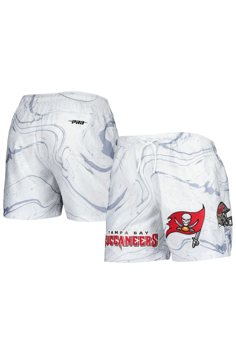 Men's Pro Standard White Tampa Bay Buccaneers Allover Marble Print Shorts, Main, color, White