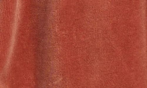 Quincy Mae Wendy Organic Cotton Velour Bodysuit In Brown