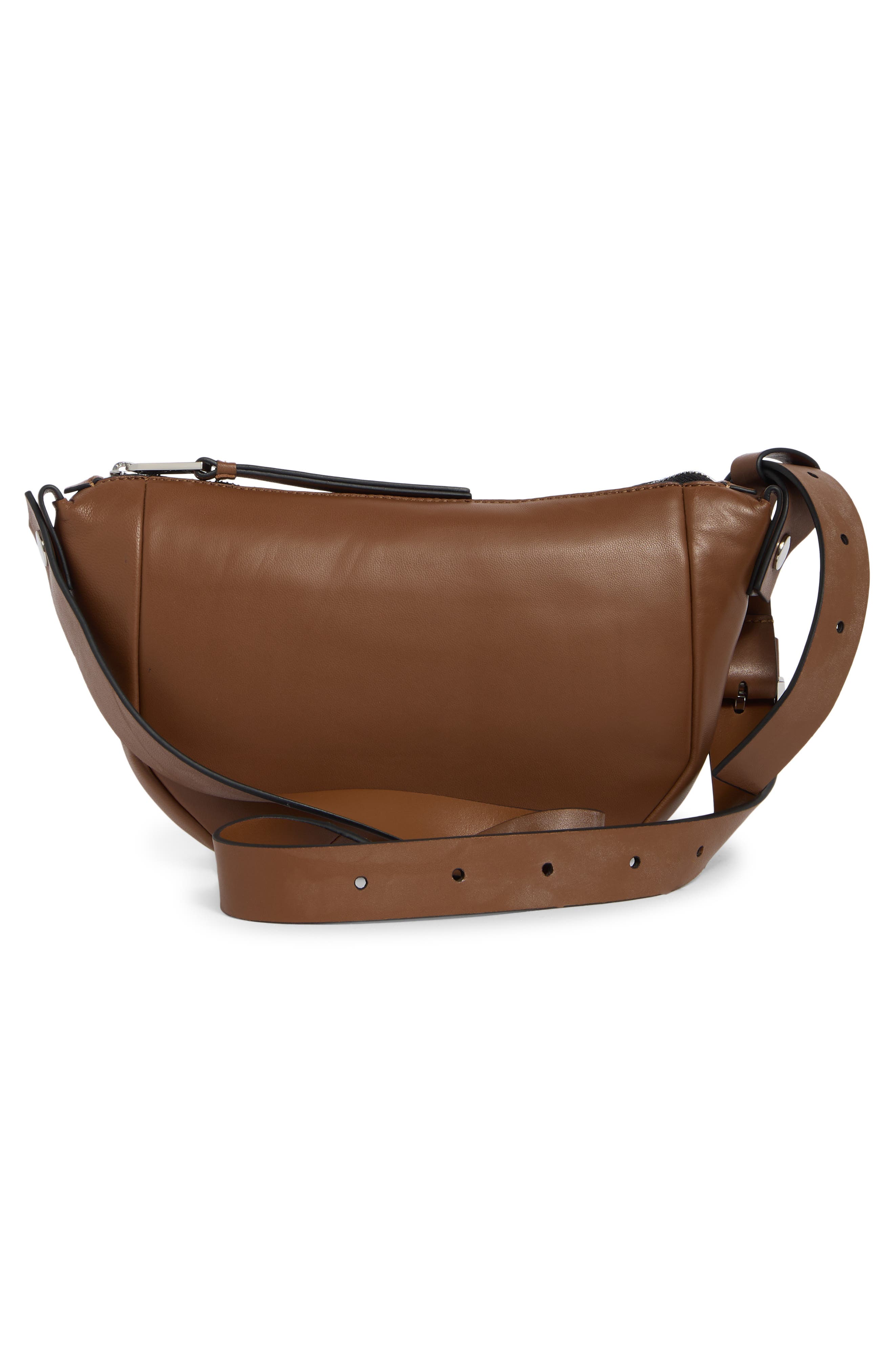 Madea Leather Crossbody Bag, Alternate, color, SEPIA BROWN