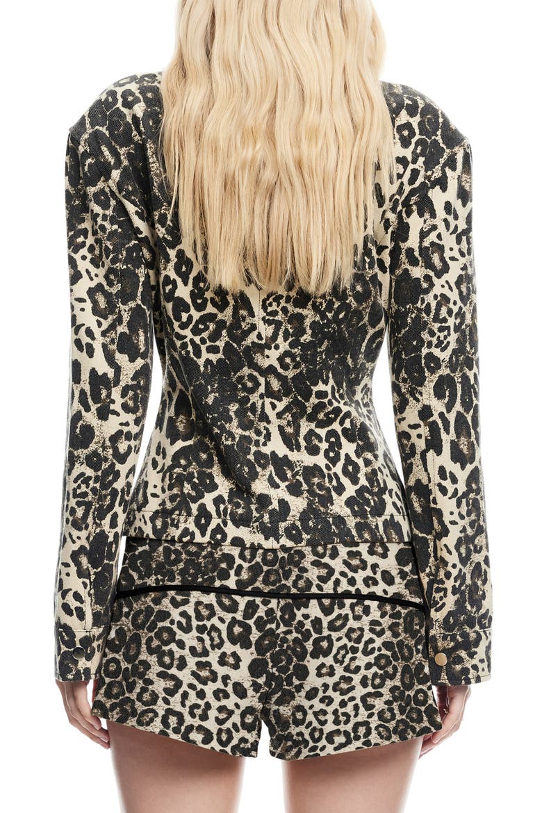 Soho Leopard Print Jacket, Alternate, color, LEOPARD