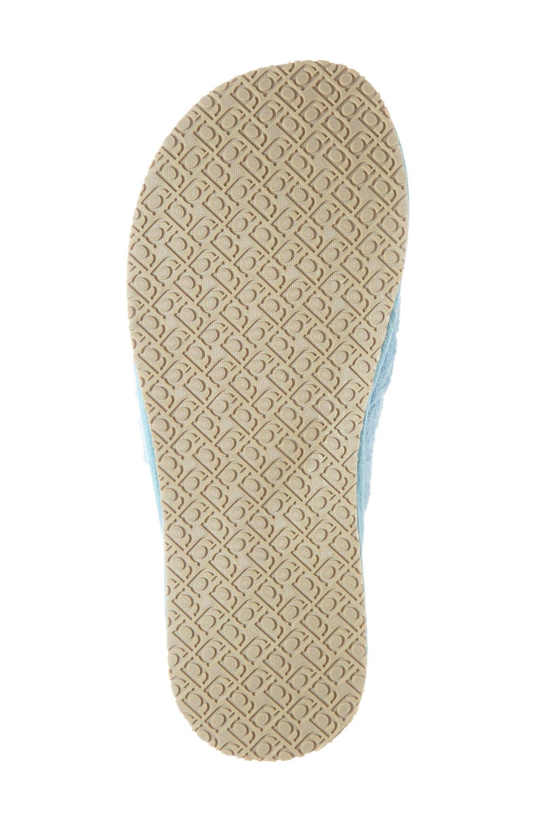 'Aria' Plush Slipper, Alternate, color, BLUE POLYESTER