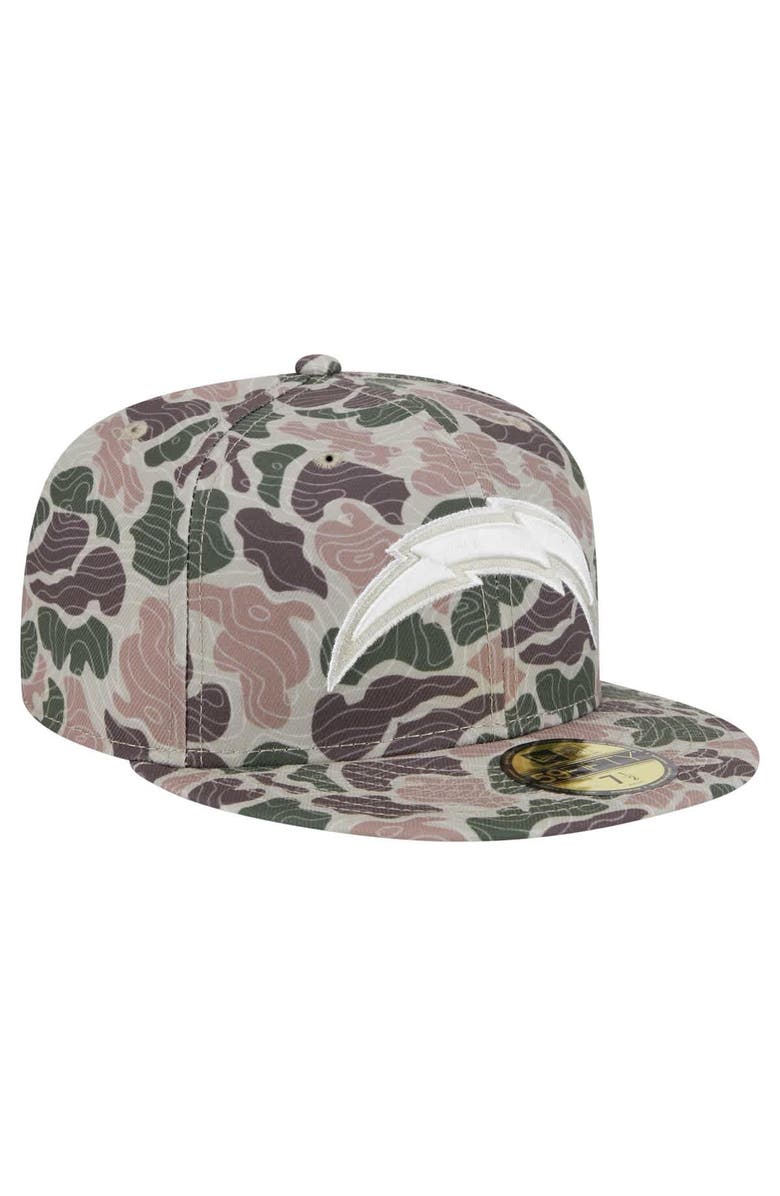 New Era Men's New Era Los Angeles Chargers Geo Camo 59FIFTY Fitted Hat, Alternate, color, Camo