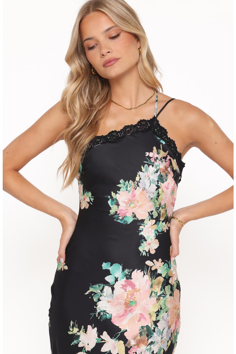 Anika Maxi Dress, Alternate, color, BLACK FLORAL