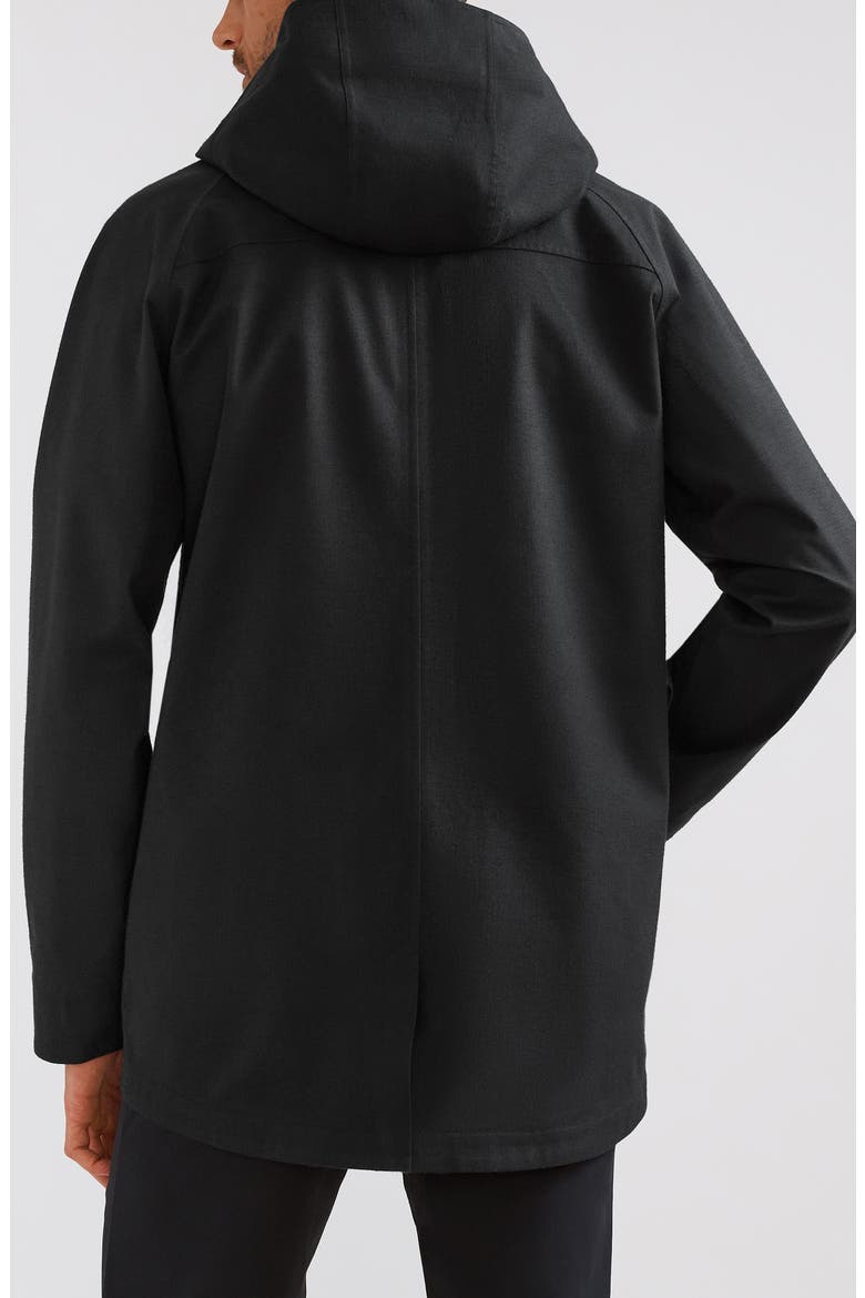 Commuter Water Resistant Field Coat, Alternate, color, BLACK