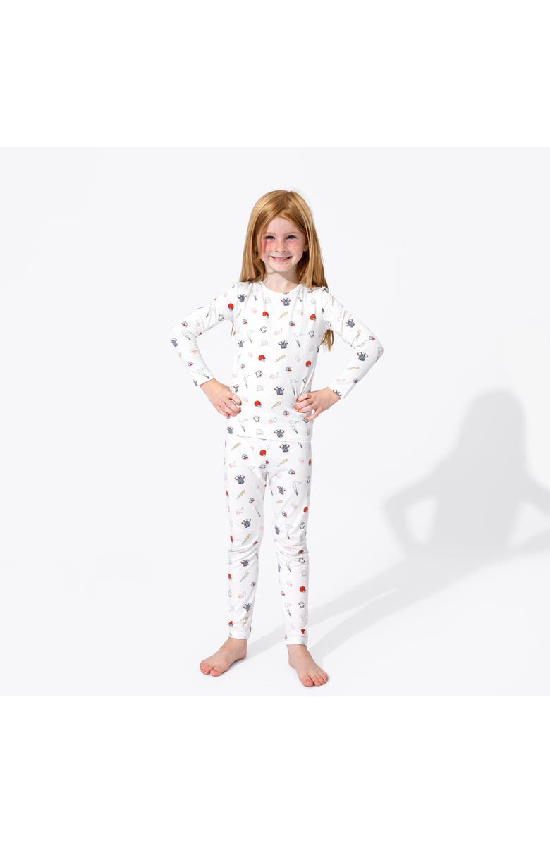 Bellabu Bear Kids' Baseball Set of 2 Piece Pajamas, Alternate, color, Baseball