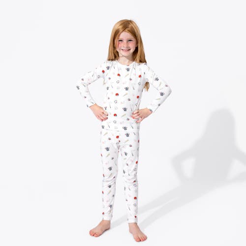 Bellabu Bear Kids Unisex Baseball Set Of 2 Piece Pajamas In Baseball