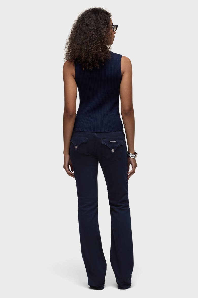 Beth Flap Pocket Baby Bootcut, Alternate, color, NAVY BLAZER