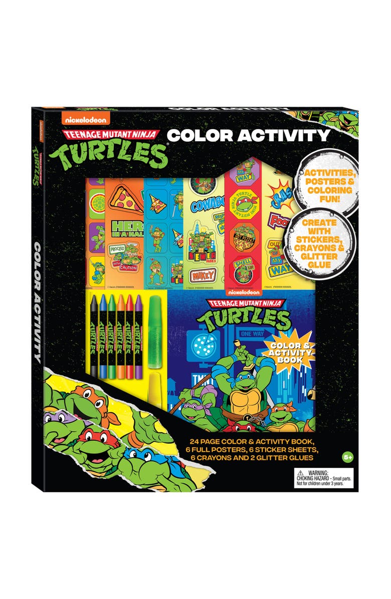 Inkology Color Activity Set, Teenage Mutant Ninja Turtles Coloring Book, Kids 5+, Main, color, Multicolored