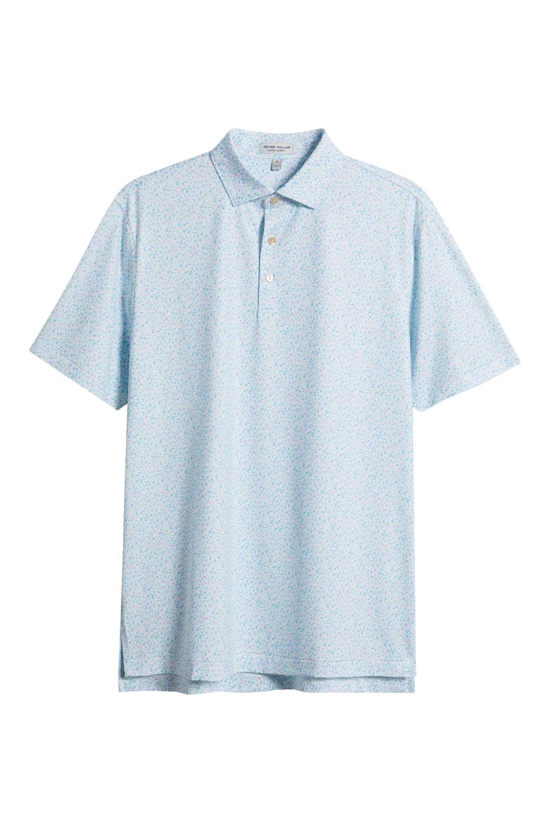 Island Jammin' Party Print Performance Jersey Polo, Alternate, color, WHITE