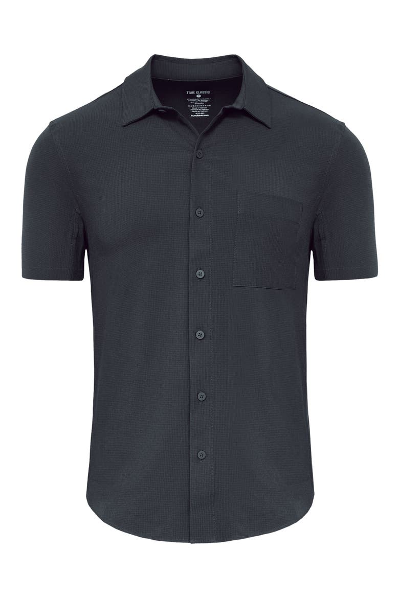 Short Sleeve Ripstop Commuter Shirt, Alternate, color, CHARCOAL GREY