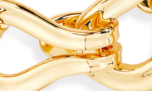 Lele Sadoughi Entwined Buckle Bracelet In Gold
