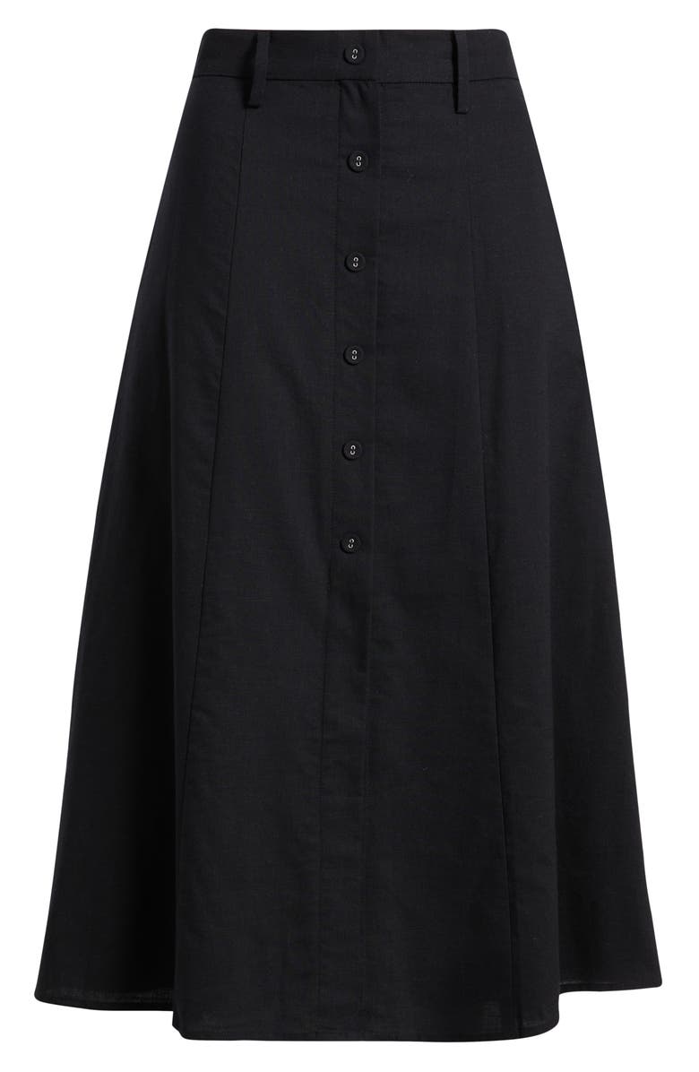 WAYF Cynthia Button-Through Midi Skirt, Alternate, color,