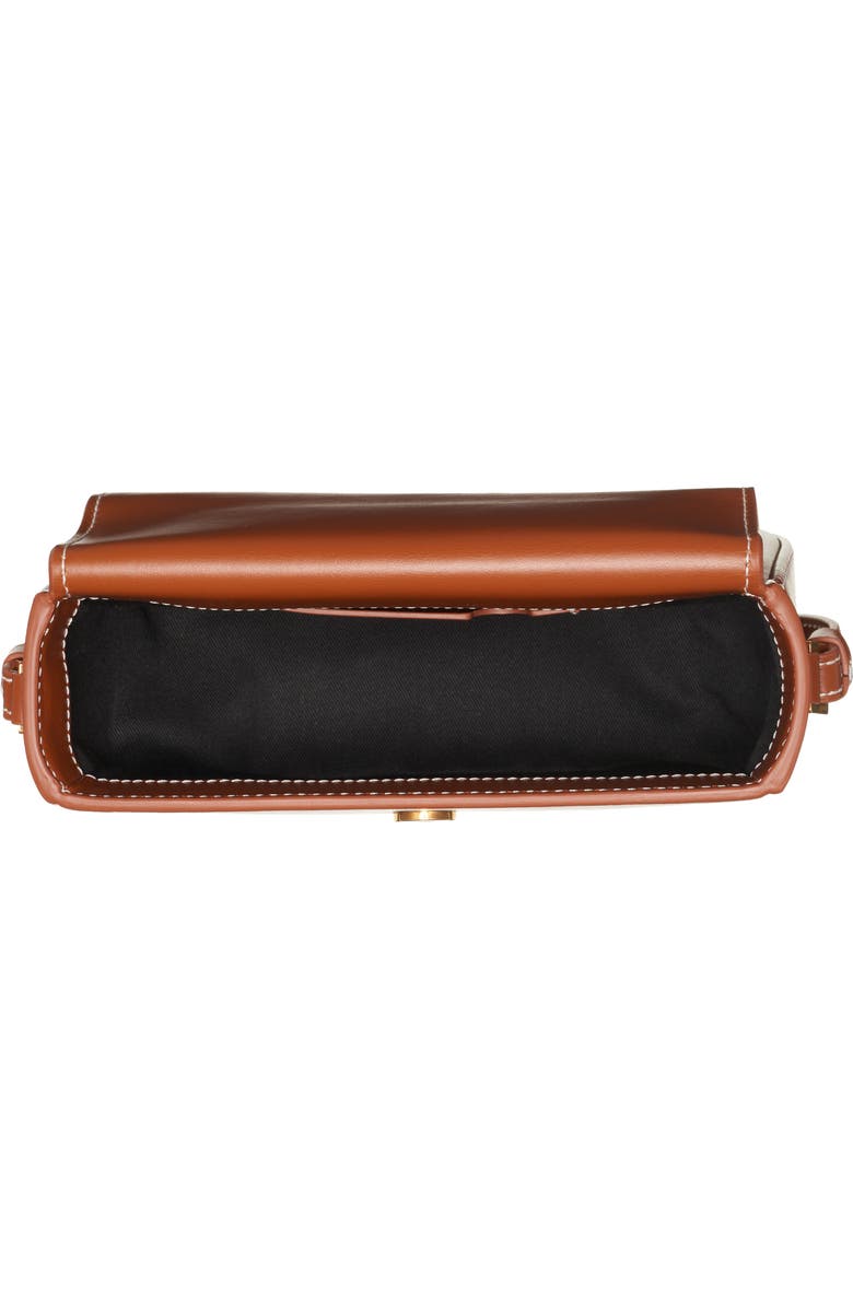 Palm Angels Crash Logo Leather Crossbody Bag, Alternate, color,