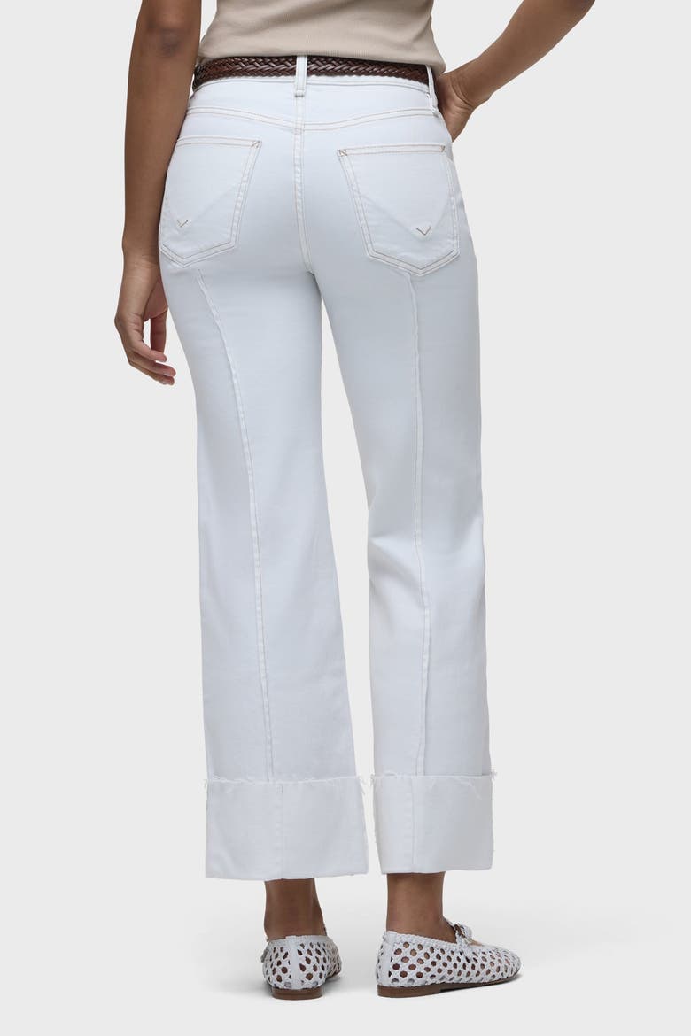 Rosie Pintucked Cuffed Wide Leg, Alternate, color, WHITE