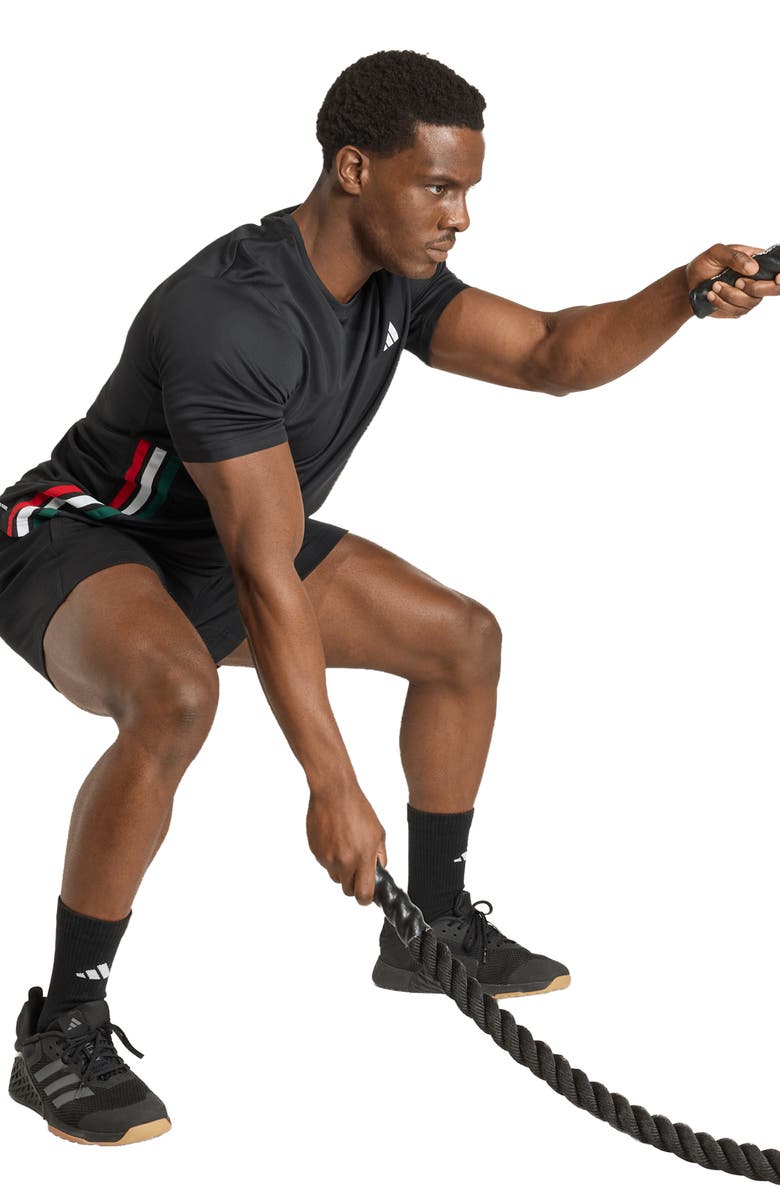 adidas Workout Essential Base 3-Stripes T-Shirt, Alternate, color, 