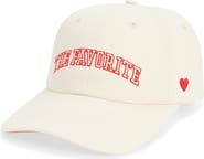 Favorite Daughter Favorite Heart Embroidered Cotton Twill Baseball Cap