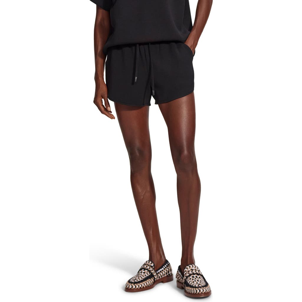 Varley Ollie High Waist Sweat Shorts In Black