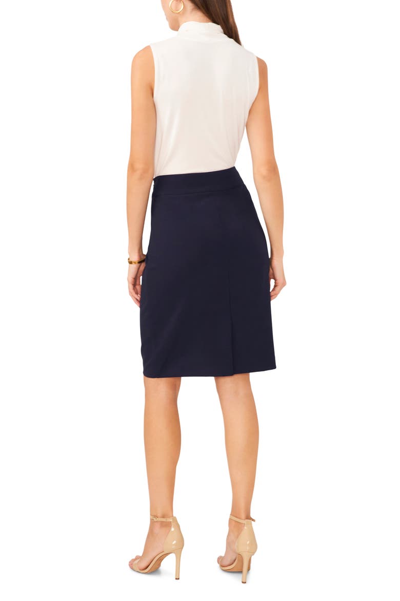 High/Low Ponte Knit Skirt, Alternate, color, NIGHT NAVY