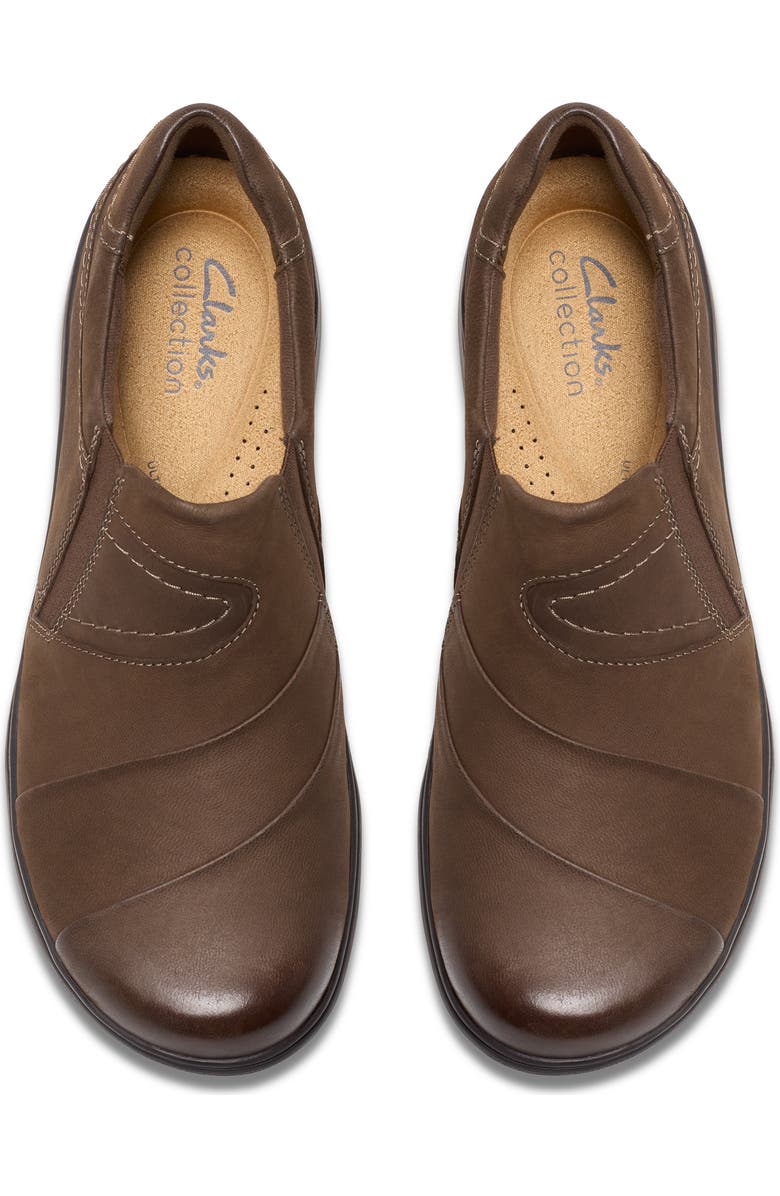 Clarks<sup>®</sup> Carleigh Abby Slip-On Shoe, Alternate, color, Mushroom Nubuck
