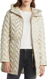 Via Spiga Zigzag Quilt Puffer Jacket