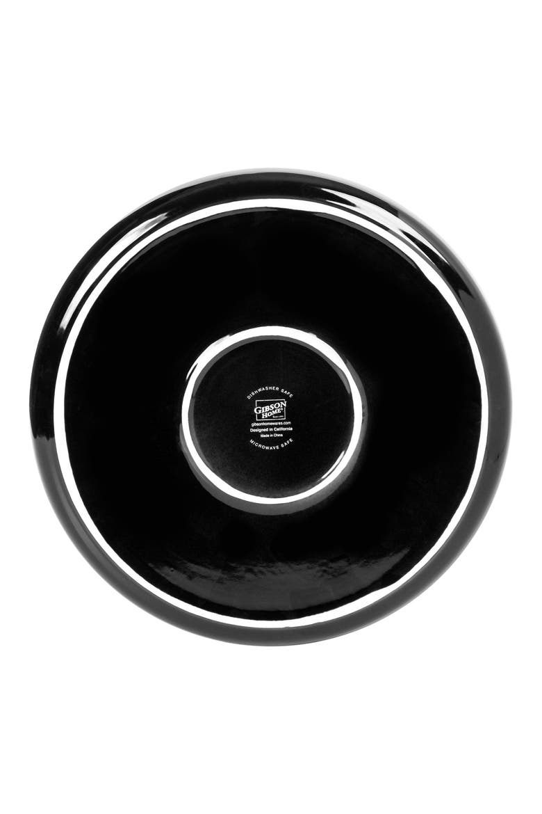 Oslo 12 Piece Porcelain Dinnerware Set, Alternate, color, Black
