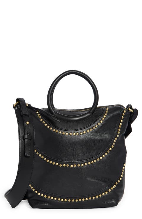 Maggie Studded Leather Crossbody Bag