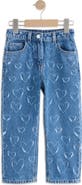 NEXT Kids' Heart Laser Wide Leg Jeans