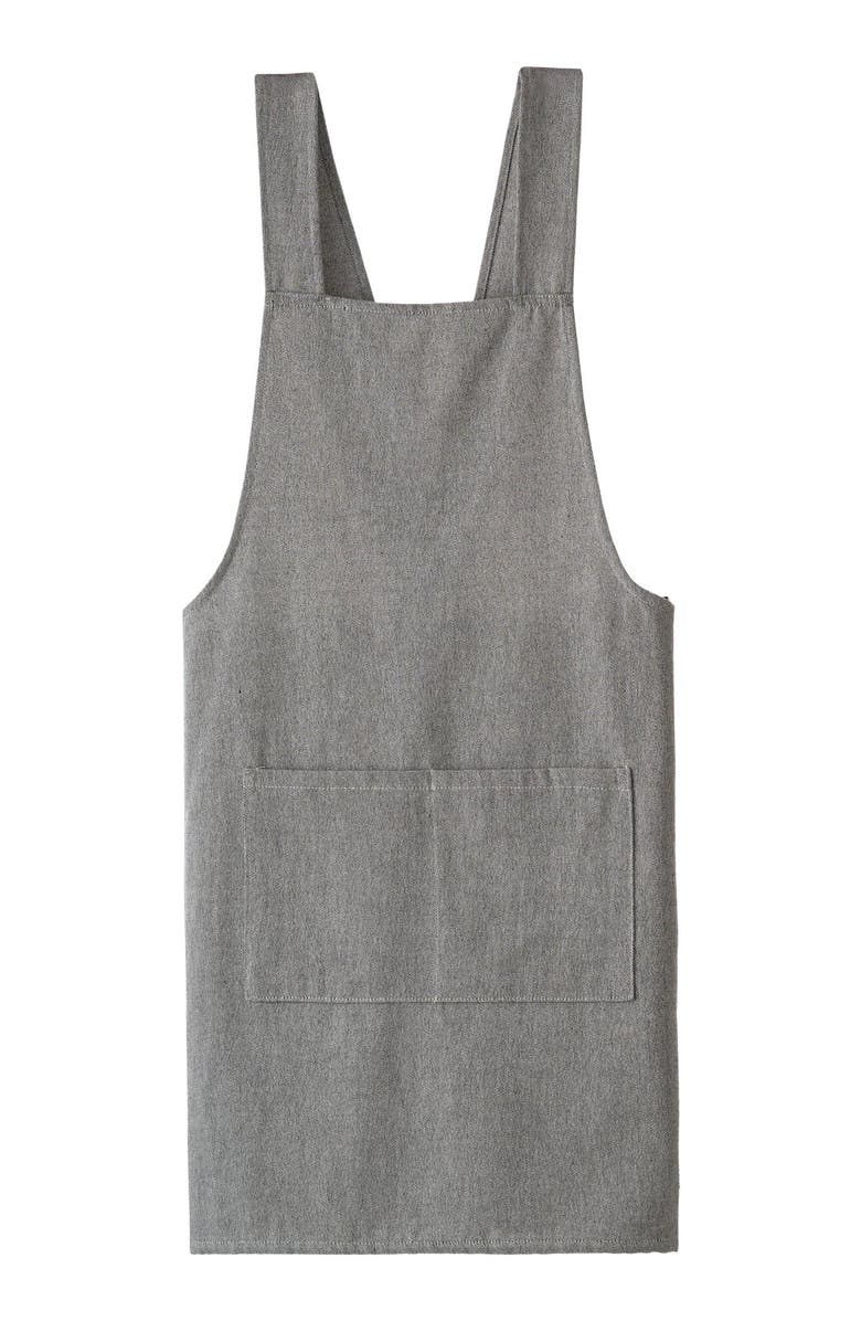 Olive & Linen Crossback Apron, Main, color, 