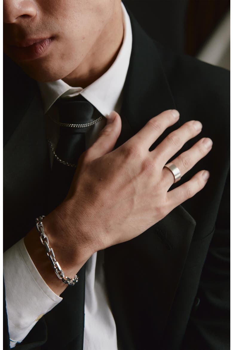 Bring It Chain Bracelet, Alternate, color, Silver