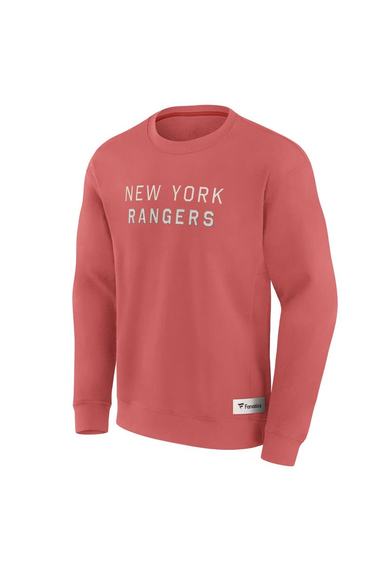 Men's Fanatics Red New York Rangers Elements Future Ground Lettering Pullover Sweatshirt, Alternate, color, Red
