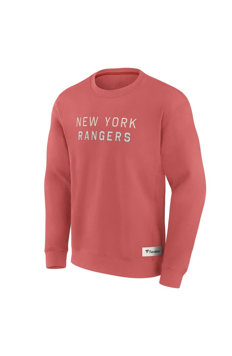FANATICS Men's Fanatics Red New York Rangers Elements Future Ground Lettering Pullover Sweatshirt, Alternate, color, Red