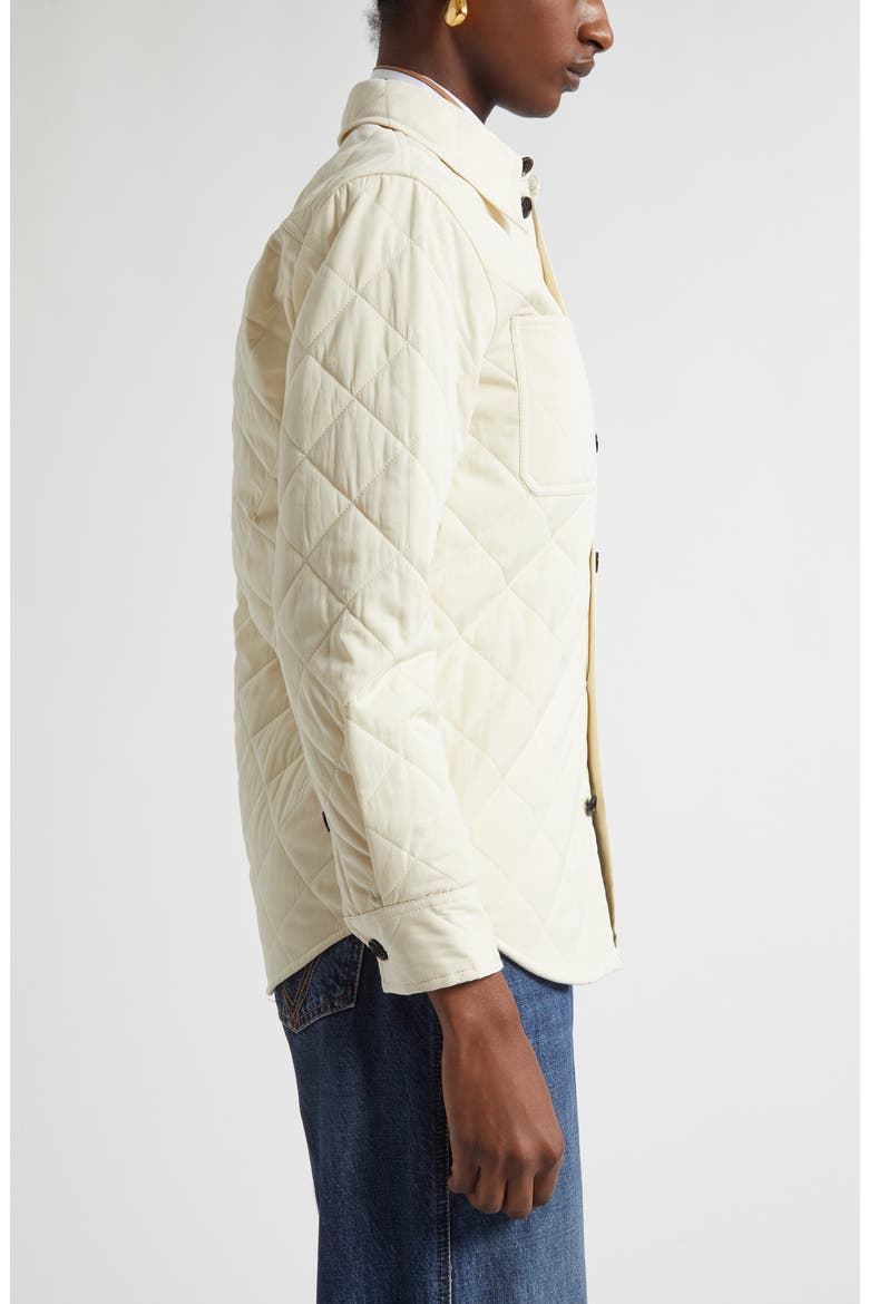 Quilted Cotton Blend Overshirt, Alternate, color, 9028 SEA SALT